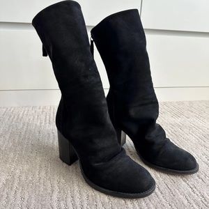 Free People slouchy suede boots